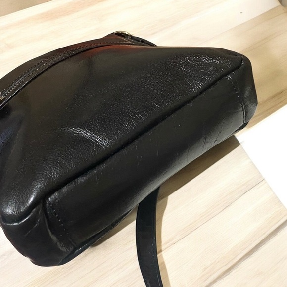 ASHWOOD Genuine Leather Crossbody Shoulder Bag NWOT 10.5” x 8” x 2” D…BLACK NWOT - Picture 9 of 14